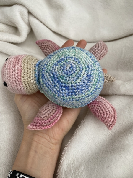 Bio-Schildkröte, handgefertigt aus 100 % Bio-Baumwolle, GOTS-zertifiziert